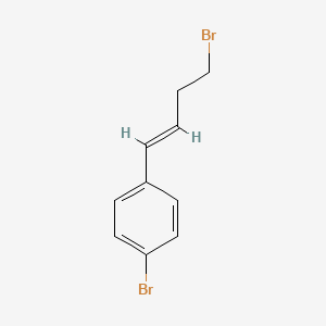 molecular formula C10H10Br2 B2735234 1-溴-4-(4-溴丁-1-烯-1-基)苯 CAS No. 1190898-63-5