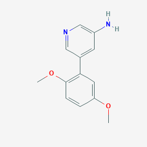 molecular formula C13H14N2O2 B2735245 5-(2,5-Dimethoxyphenyl)pyridin-3-amine CAS No. 1258620-47-1