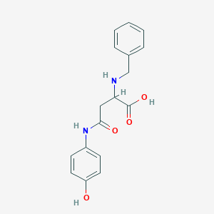 molecular formula C17H18N2O4 B273525 2-(Benzylamino)-4-(4-hydroxyanilino)-4-oxobutanoic acid 