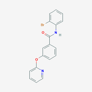 molecular formula C18H13BrN2O2 B2735260 N-(2-溴苯基)-3-(吡啶-2-氧基)苯甲酰胺 CAS No. 1797708-28-1