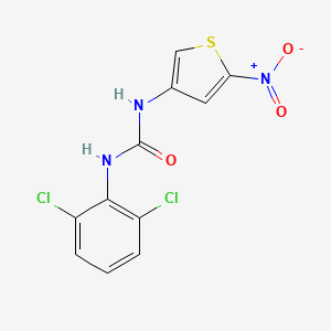 molecular formula C11H7Cl2N3O3S B2735268 N-(2,6-dichlorophenyl)-N'-(5-nitro-3-thienyl)urea CAS No. 672286-03-2
