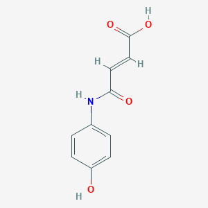 molecular formula C10H9NO4 B273527 4-(4-Hydroxyanilino)-4-oxo-2-butenoic acid 