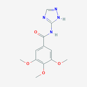 molecular formula C12H14N4O4 B273528 3,4,5-trimethoxy-N-4H-1,2,4-triazol-3-ylbenzamide 