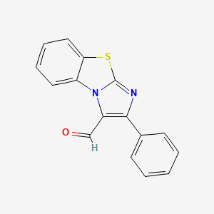 molecular formula C16H10N2OS B2735314 2-Phenylimidazo[2,1-b][1,3]benzothiazole-3-carbaldehyde CAS No. 127204-71-1