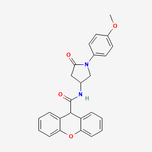 molecular formula C25H22N2O4 B2735324 N-[1-(4-methoxyphenyl)-5-oxopyrrolidin-3-yl]-9H-xanthene-9-carboxamide CAS No. 896279-70-2