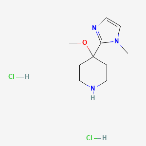 4-methoxy-4-(1-methyl-1H-imidazol-2-yl)piperidine dihydrochloride