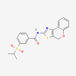 molecular formula C20H18N2O4S2 B2735355 N-(4H-chromeno[4,3-d]thiazol-2-yl)-3-(isopropylsulfonyl)benzamide CAS No. 899738-98-8