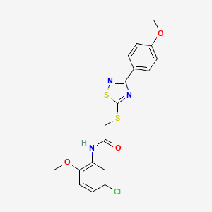 N-(5-chloro-2-methoxyphenyl)-2-((3-(4-methoxyphenyl)-1,2,4-thiadiazol-5-yl)thio)acetamide
