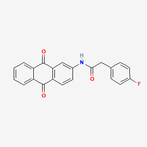 B2735361 N-(9,10-dioxo-9,10-dihydroanthracen-2-yl)-2-(4-fluorophenyl)acetamide CAS No. 923000-22-0
