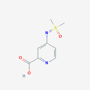 4-[[Dimethyl(oxo)-lambda6-sulfanylidene]amino]pyridine-2-carboxylic acid