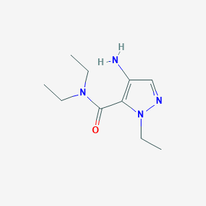 molecular formula C10H18N4O B2735373 4-Amino-N,n,1-triethyl-1H-pyrazole-5-carboxamide CAS No. 1465474-29-6