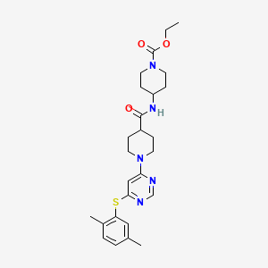 N-(4-methoxyphenyl)-6-methyl-2-(piperidin-1-ylcarbonyl)quinolin-4-amine
