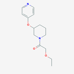 molecular formula C14H20N2O3 B2735405 2-乙氧基-1-(3-(吡啶-4-氧基)哌啶-1-基)乙酮 CAS No. 2034499-02-8