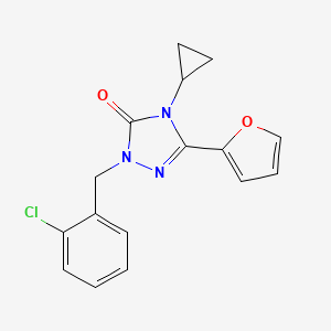 1-(2-chlorobenzyl)-4-cyclopropyl-3-(furan-2-yl)-1H-1,2,4-triazol-5(4H)-one