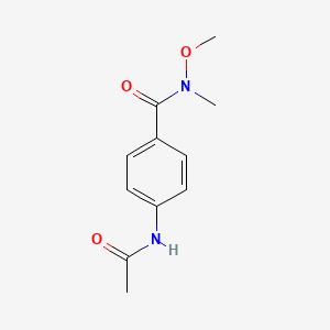 4-acetamido-N-methoxy-N-methylbenzamide