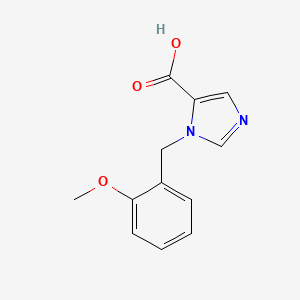 molecular formula C12H12N2O3 B2735457 1-(2-Methoxybenzyl)-1H-imidazole-5-carboxylic acid CAS No. 1439902-44-9