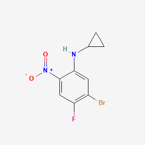 molecular formula C9H8BrFN2O2 B2735458 5-Bromo-N-cyclopropyl-4-fluoro-2-nitroaniline CAS No. 1602988-41-9