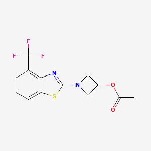 1-(4-(Trifluoromethyl)benzo[d]thiazol-2-yl)azetidin-3-yl acetate