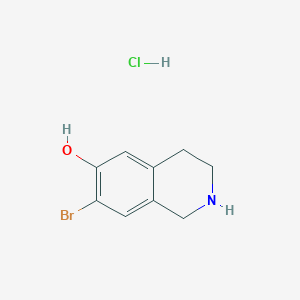 7-Bromo-1,2,3,4-tetrahydroisoquinolin-6-ol;hydrochloride