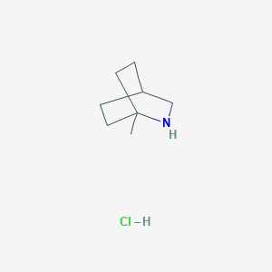 molecular formula C8H16ClN B2735479 1-Methyl-2-azabicyclo[2.2.2]octane hydrochloride CAS No. 2241141-55-7