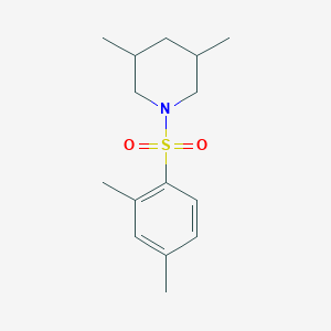 molecular formula C15H23NO2S B273548 1-[(2,4-Dimethylphenyl)sulfonyl]-3,5-dimethylpiperidine 