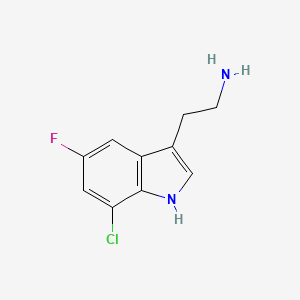 2-(7-chloro-5-fluoro-1H-indol-3-yl)ethan-1-amine