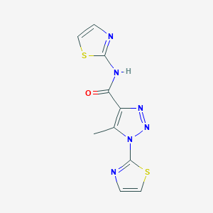 5-methyl-N,1-di(thiazol-2-yl)-1H-1,2,3-triazole-4-carboxamide