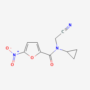 molecular formula C10H9N3O4 B2735502 N-(cyanomethyl)-N-cyclopropyl-5-nitrofuran-2-carboxamide CAS No. 1797696-51-5