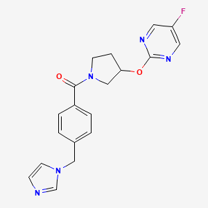 (4-((1H-imidazol-1-yl)methyl)phenyl)(3-((5-fluoropyrimidin-2-yl)oxy)pyrrolidin-1-yl)methanone