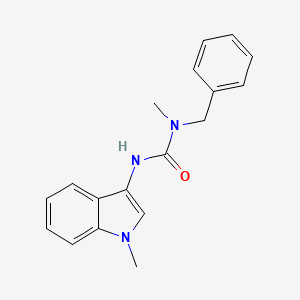molecular formula C18H19N3O B2735508 1-苄基-1-甲基-3-(1-甲基-1H-吲哚-3-基)脲 CAS No. 941879-23-8