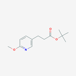 molecular formula C13H19NO3 B2735509 tert-Butyl 3-(6-methoxypyridin-3-yl)propanoate CAS No. 1956331-27-3