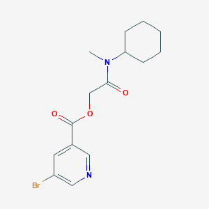 molecular formula C15H19BrN2O3 B2735513 [2-[Cyclohexyl(methyl)amino]-2-oxoethyl] 5-bromopyridine-3-carboxylate CAS No. 457610-84-3
