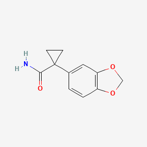 molecular formula C11H11NO3 B2735520 1-(2H-1,3-benzodioxol-5-yl)cyclopropane-1-carboxamide CAS No. 1797224-64-6