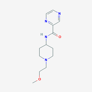 molecular formula C13H20N4O2 B2735527 N-(1-(2-methoxyethyl)piperidin-4-yl)pyrazine-2-carboxamide CAS No. 1421460-19-6