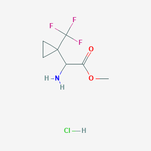 Methyl 2-amino-2-[1-(trifluoromethyl)cyclopropyl]acetate hydrochloride