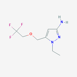 1-ethyl-5-[(2,2,2-trifluoroethoxy)methyl]-1H-pyrazol-3-amine