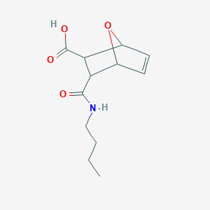 molecular formula C12H17NO4 B273556 2-(Butylcarbamoyl)-7-oxabicyclo[2.2.1]hept-5-ene-3-carboxylic acid 