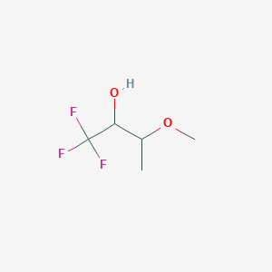 molecular formula C5H9F3O2 B2735578 1,1,1-Trifluoro-3-methoxybutan-2-ol CAS No. 1861967-76-1