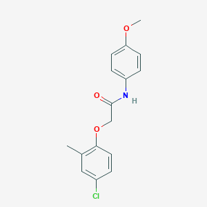 molecular formula C16H16ClNO3 B273558 2-(4-chloro-2-methylphenoxy)-N-(4-methoxyphenyl)acetamide 