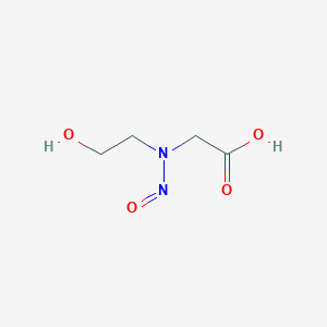 molecular formula C4H8N2O4 B027356 N-(2-羟乙基)-N-羧甲基亚硝胺 CAS No. 80556-89-4