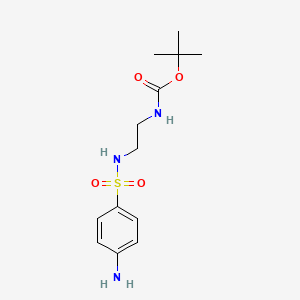 molecular formula C13H21N3O4S B2735607 tert-Butyl (2-(4-aminophenylsulfonamido)ethyl)carbamate CAS No. 902775-91-1