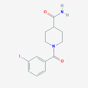 molecular formula C13H15IN2O2 B2735629 1-(3-Iodobenzoyl)piperidine-4-carboxamide CAS No. 425613-01-0