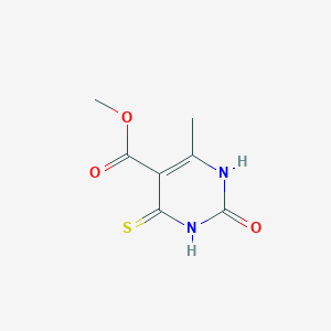 molecular formula C7H8N2O3S B2735632 甲基-6-甲基-2-氧代-4-硫代-1,2,3,4-四氢嘧啶-5-羧酸酯 CAS No. 863669-54-9