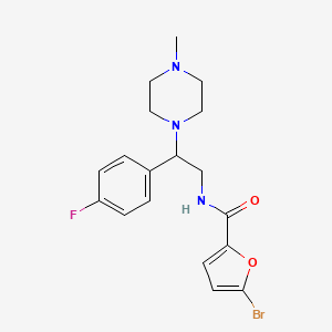 molecular formula C18H21BrFN3O2 B2735649 5-bromo-N-(2-(4-fluorophenyl)-2-(4-methylpiperazin-1-yl)ethyl)furan-2-carboxamide CAS No. 898448-68-5