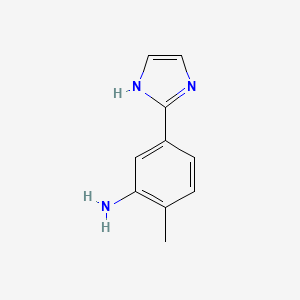 molecular formula C10H11N3 B2735674 5-(1H-imidazol-2-yl)-2-methylaniline CAS No. 1126367-12-1