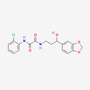 N1-(3-(benzo[d][1,3]dioxol-5-yl)-3-hydroxypropyl)-N2-(2-chlorophenyl)oxalamide