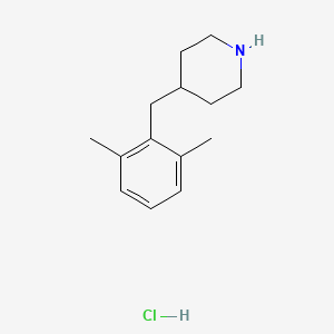 molecular formula C14H22ClN B2735724 4-[(2,6-Dimethylphenyl)methyl]piperidine hydrochloride CAS No. 1909317-37-8