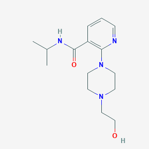 molecular formula C15H24N4O2 B273574 2-[4-(2-hydroxyethyl)-1-piperazinyl]-N-isopropylnicotinamide 