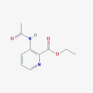 molecular formula C10H12N2O3 B273575 Ethyl 3-acetamidopyridine-2-carboxylate 