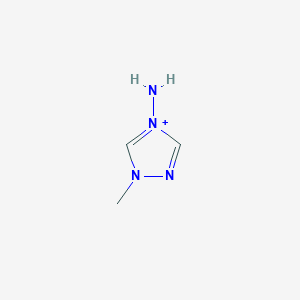 molecular formula C3H7N4+ B273577 1-Methyl-4-amino-4H-1,2,4-triazol-1-ium 